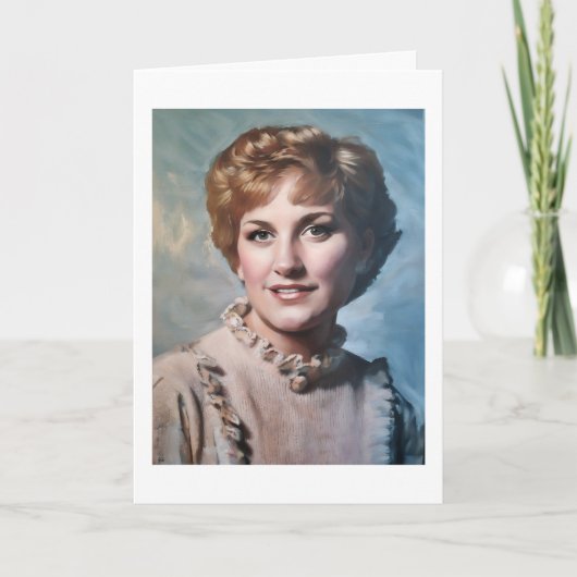 Mom as Computer Impasto Oil Painting  Karte (Vorderseite)