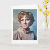 Mom as Computer Impasto Oil Painting  Karte (Gelbe Blume)