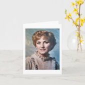 Mom as Computer Impasto Oil Painting  Karte (Gelbe Blume)