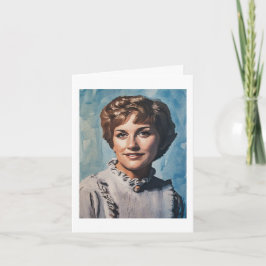 Mom as Computer Watercolor Painting Karte