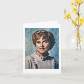 Mom as Computer Watercolor Painting  Karte (Gelbe Blume)