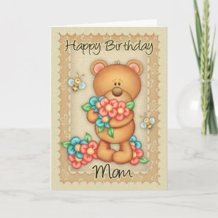Mom Birthday Card With A Bunch Of Birthday Hugs - Karte