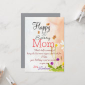 Mom Birthday Karte (Vorderseite/Rückseite Beispiel)