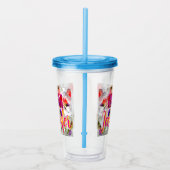 'Mom-Boss-Fire' – Diseño floral en cubos  Acryltrinkbecher (Rechts)