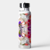 'Mom-Boss-Fire' – Diseño floral en cubos Trinkflasche (rechts)