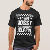 Mom Boss Helpful Mother's Day Saying Boss Manager  T-Shirt (Vorderseite)