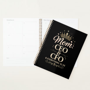 Mom CEO & CFO Shirt – Lustiges Muttertagsgeschenk Planer