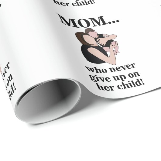 Mom Child Mother Birthday Geschenkpapier (Rolleneckpunkt)