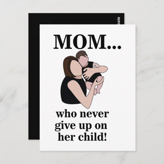 Mom Child Mother To Be Postkarte (Vorne/Hinten)