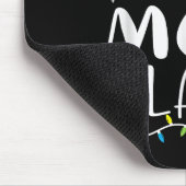 Mom Claus Christmas Lights Pajama Xmas Family Matc Mousepad (Ecke)