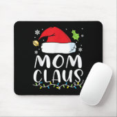 Mom Claus Christmas Lights Pajama Xmas Family Matc Mousepad (Mit Mouse)