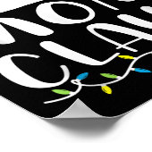 Mom Claus Christmas Lights Pajama Xmas Family Matc Poster (Ecke)