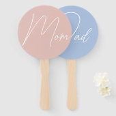 Mom Dad Baby Shower Guess Who Game Vote Fächer (Vorne und Hinten)