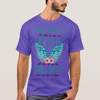 Mom Dad In Heaven My Minds Still Talks To You Memo T-Shirt