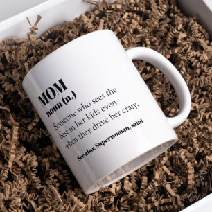 Mom Definition Word Noun Gift Mother's Day Kaffeetasse