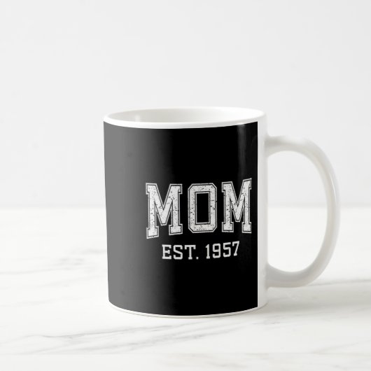 Mom Est 1957 D Mother’s Day Ized Premium Tri-blend Kaffeetasse (Rechts)