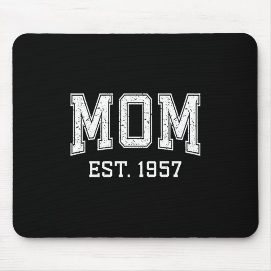 Mom Est 1957 D Mother’s Day Ized Premium Tri-blend Mousepad (Vorne)