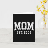 Mom Est 2003 D Mother’s Day Ized Karte (Gelbe Blume)