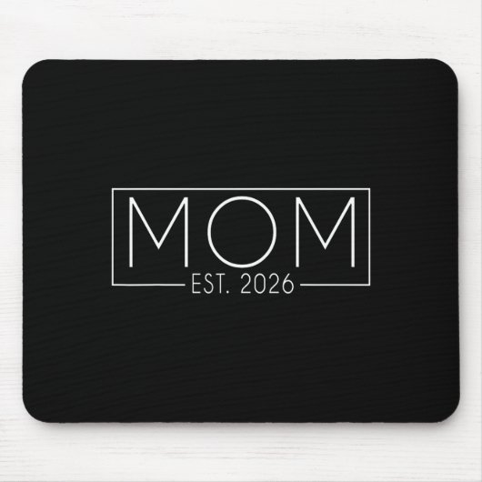 Mom Est. 2026 Expect Baby 2026, Father 2026 New Da Mousepad (Vorne)