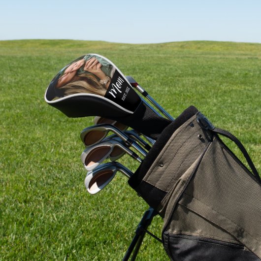 Mom Est. Script Photo  Golf Headcover (In SItu)