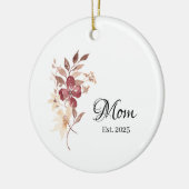 Mom Est. Year – New Mom Milestone Keramik Ornament (Links)