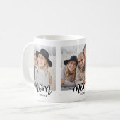 Mom Established 3 Photo Collage Kaffeetasse (Vorderseite Links)
