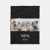 Mom Established, 3-Photo Fleece Blanket (Vorderseite)