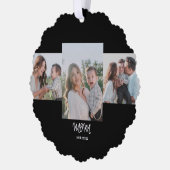 Mom Established, 3-Photo Ornament Card Karte (Links)