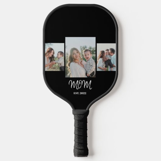 Mom Established, 3-Photo Pickleball Paddle (Vorderseite)