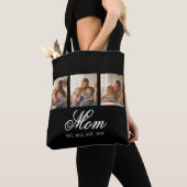 Mom Established Black Elegant Script 3 Photo Tasche (Von Nahem)