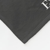 Mom Established Black Modern Script Photo  Fleecedecke (Ecke)