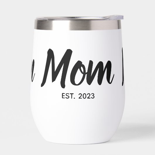 Mom Established Black Script Custom Date (Links)