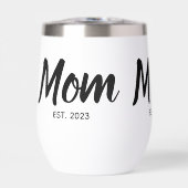Mom Established Black Script Custom Date (Vorderseite)