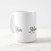 Mom Established Black Script Kaffeetasse (Vorderseite Links)