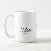 Mom Established Black Script Kaffeetasse (Links)