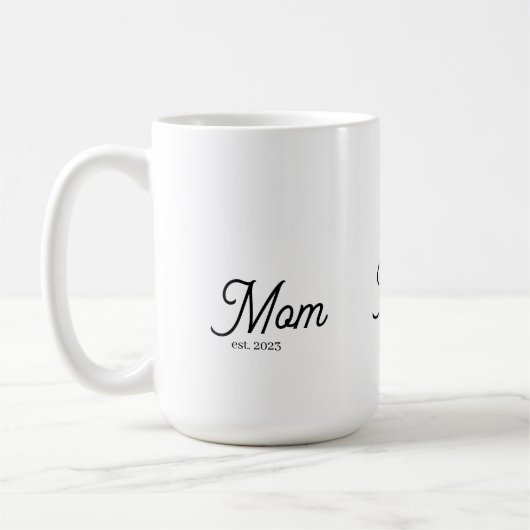 Mom Established Black Script Kaffeetasse (Links)