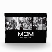 Mom Established Bold Black 3 Photo Fotoblock (Vorderseite)