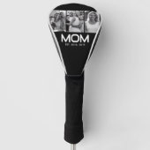 Mom Established Bold Black 3 Photo Golf Headcover (Vorderseite)