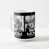 Mom Established Bold Black 3 Photo Kaffeetasse (Vorderseite Links)