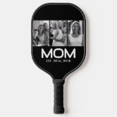 Mom Established Bold Black 3 Photo Pickleball Schläger (Vorderseite)