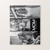 Mom Established Bold Black 3 Photo Puzzle (Vertikal)
