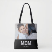 Mom Established Bold Black Photo Tasche (Vorderseite)