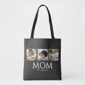 Mom Established Caps Black 3 Photo Tote Bag Tasche (Vorderseite)