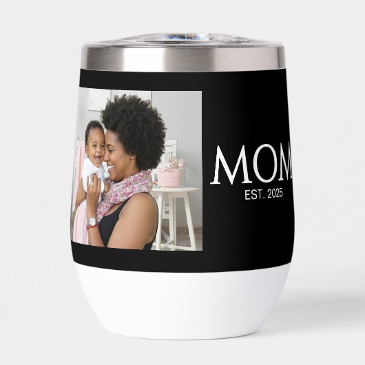 Mom Established Caps Black Photo (Vorderseite)