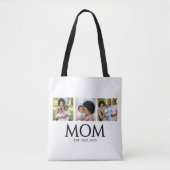 Mom Established Caps White 3 Photo Tote Bag Tasche (Vorderseite)