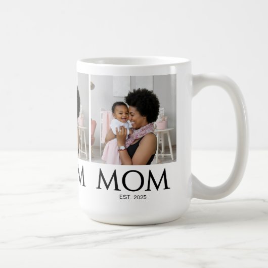 Mom Established Classic Caps White Photo Kaffeetasse (Rechts)