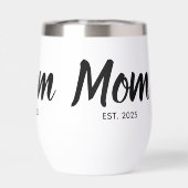  Mom Established  Date Black Script Custom (Rückseite)