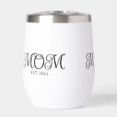 Mom Established Date Black Script New Mom Gift (Vorderseite)