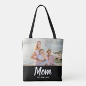 Mom Established Date Mother's Day Photo Tasche (Rückseite)