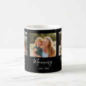 Mom Established Elegant 3 Photo Script Black Kaffeetasse (Mittel)